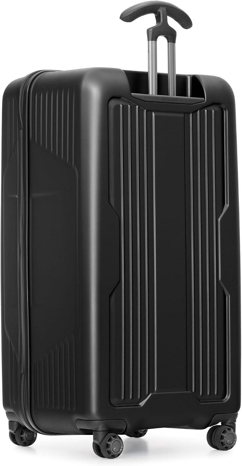 Traveler's Choice Ultimax II Polycarbonate Hardside Luggage with Spinner Wheels, Matte Black, 31-Inch Large Trunk - Image 4