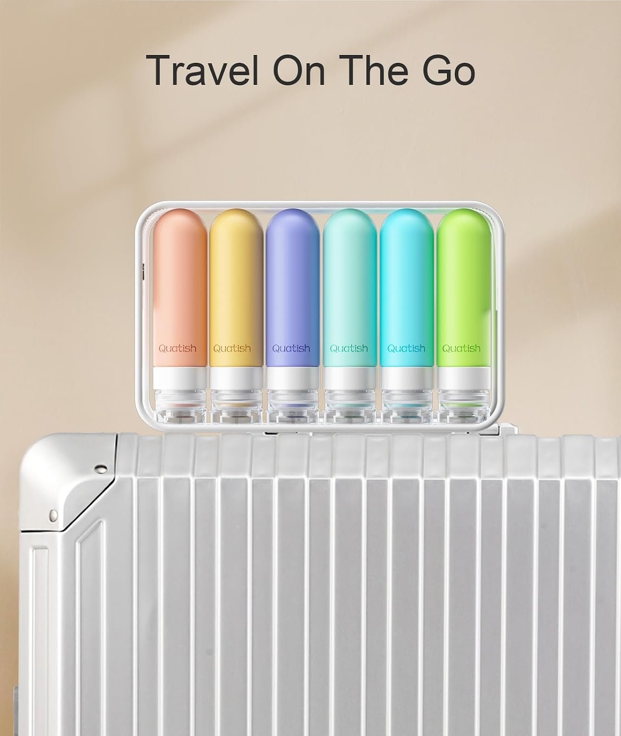 Quatish Travel Bottles for Toiletries 6 Pack, Original Patented Leakproof 3 oz Tsa Approved Travel Size Containers, BPA Free Silicone Shampoo and Conditioner Bottles, Camping Essentials - Image 7