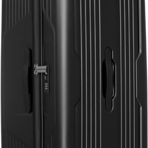 Traveler's Choice Ultimax II Polycarbonate Hardside Luggage with Spinner Wheels, Matte Black, 31-Inch Large Trunk