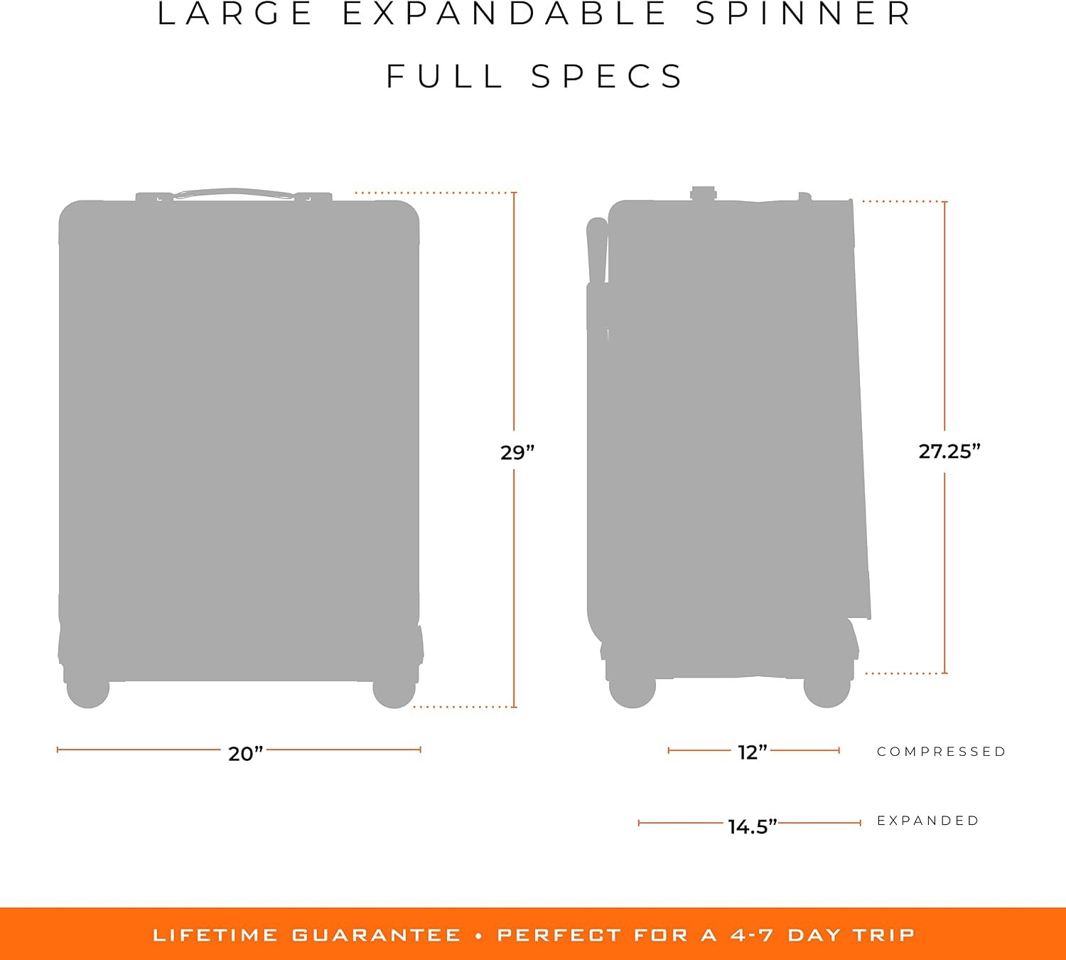 Briggs & Riley 29" Large Expandable Spinner - Checked Luggage for Travel, Suitcases with Wheels, Softside Rolling Bag for Men & Women, Self-Repairing Zipper - Baseline Collection, Black - Image 17