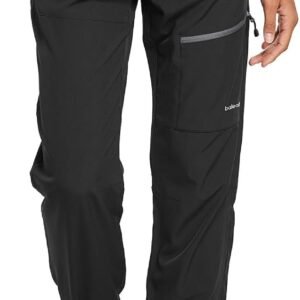 baleaf Women's Hiking Pants Quick Dry Lightweight Water Resistant Elastic Waist Cargo Pants for All Seasons | Petite/Reguar/Tall sizing, Secure Zip Pockets, Water Resistant,breathable Cargo Pants for Travel Camping
