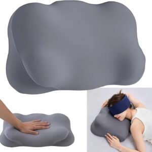 Cloud Pillow - Ergonomic Memory Foam Pillow, Memory Foam Pillow for Neck (Grey)
