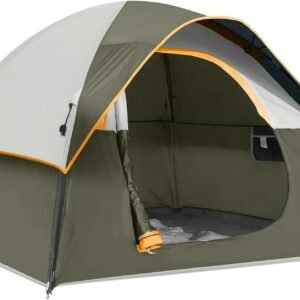 CAMPROS CP 3 Person Tent, Waterproof Dome Tents for Camping with Rainfly | Camping Tent Easy Setup in 3 Mins, Portable Family Tent with Large Mesh Window & Carry Bag for Outdoor Hiking