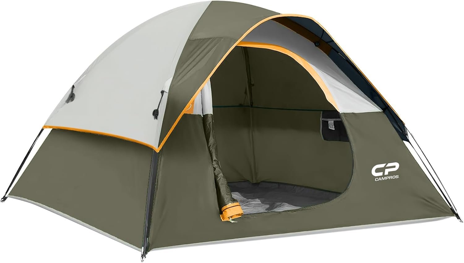 CAMPROS CP 3 Person Tent, Waterproof Dome Tents for Camping with Rainfly | Camping Tent Easy Setup in 3 Mins, Portable Family Tent with Large Mesh Window & Carry Bag for Outdoor Hiking