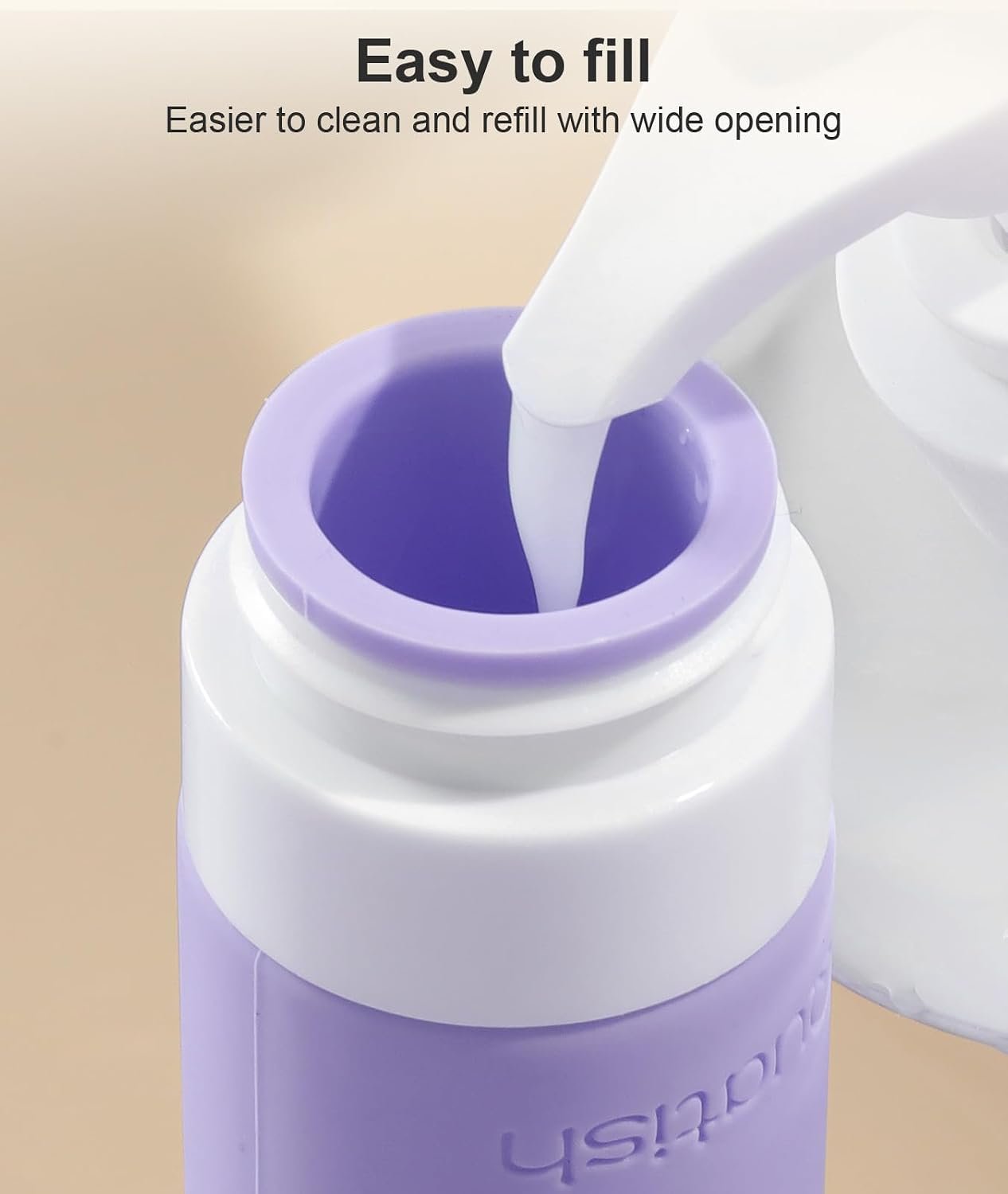 20 Pack Travel Bottles for Toiletries, Original Patented, TSA Approved Travel Size Containers, Leak Proof Silicone Shampoo and Conditioner Bottles Women & Men, Airplane Cruise Essentials, Purple - Image 5