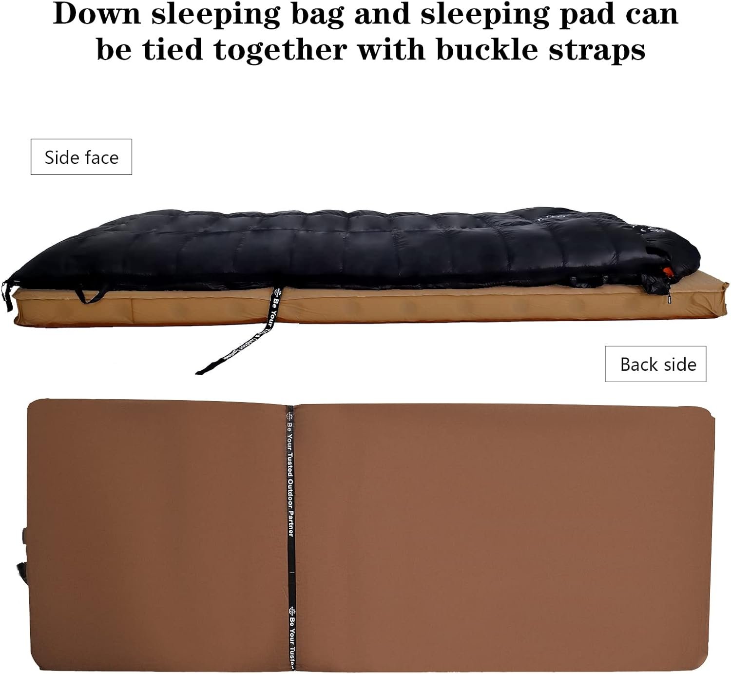 0 20 Degrees F Down Sleeping Bag for Adults,4 Season Rectangle Down Sleeping Bag for Camping Hiking - Image 6
