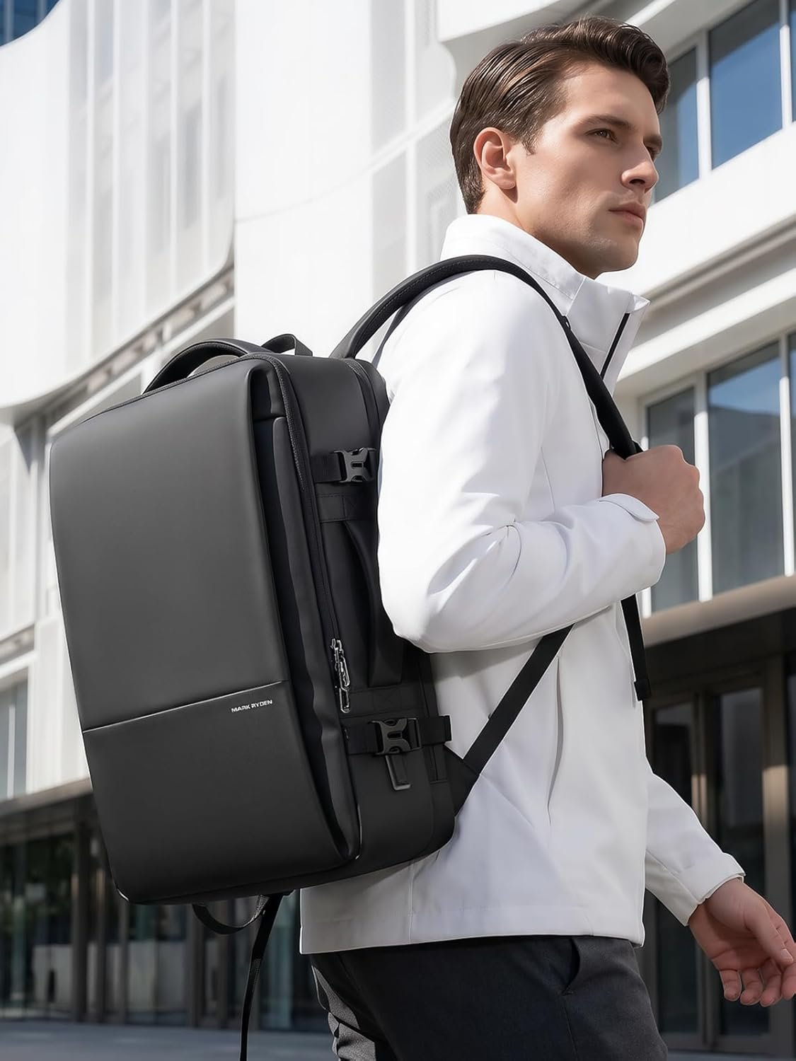 MARK RYDEN Business Backpack for Men, 30L Waterproof Laptop Backpack | 17.3 Inch Professional Work Backpack with USB Charging Port, Anti-Theft Travel Backpack for Office, College & Daily Commuting - Image 9