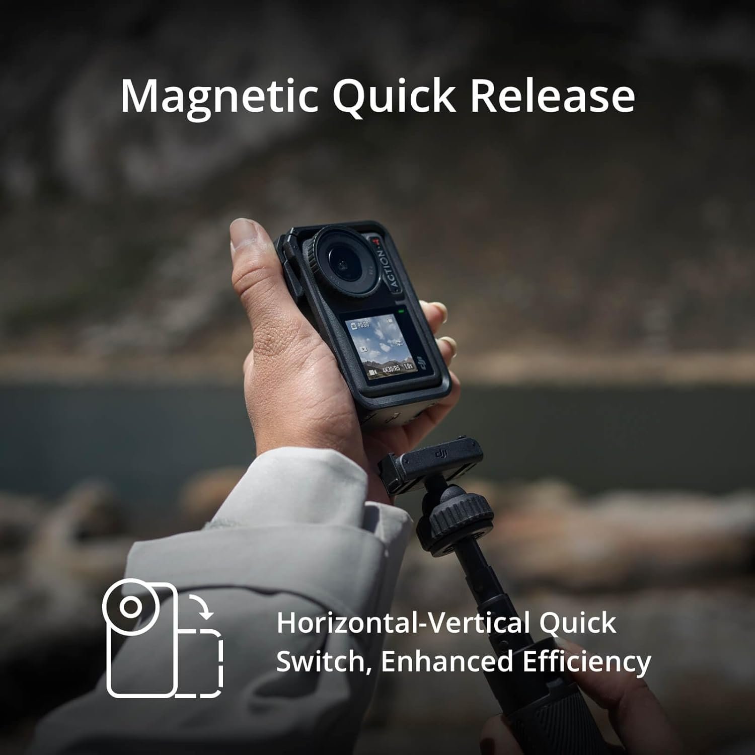DJI Osmo Action 4 Standard Combo, Waterproof Action Camera Vlogging Camera | 1/1.3" Sensor, 4K/120fps Video, Stunning Low-Light Imaging, 10-bit & D-Log M Color Performance, Long-Lasting 160 Mins - Image 3