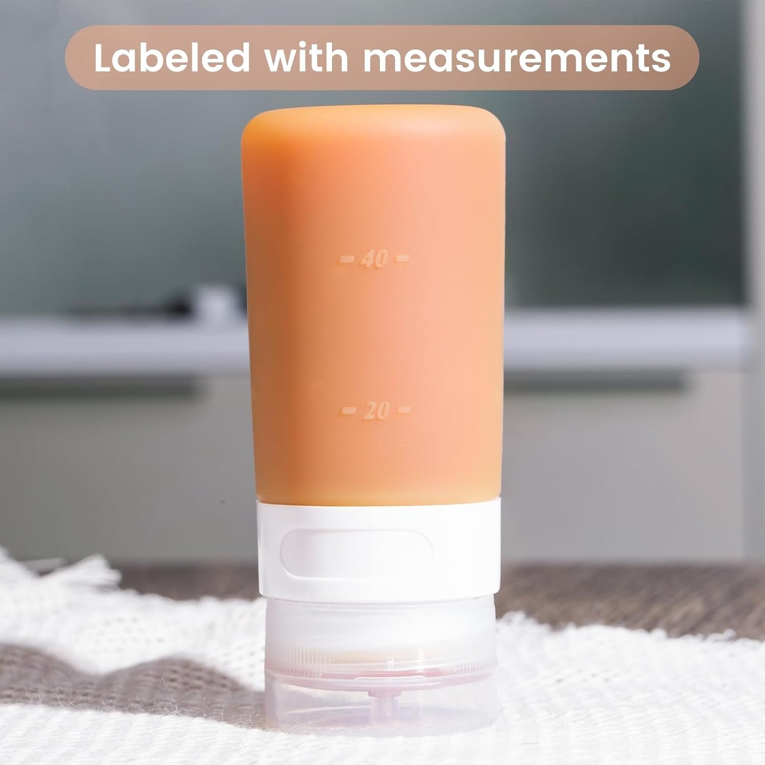 MICEBAY 2 oz Condiment Squeeze Bottles, Leakproof Salad Dressing Container | 4 Pack Silicone Salad Dressing Container to Go with Snack Storage Bag, Sauce Bottles for Lunch Box, Ketchup, Syrup, Candies - Image 4