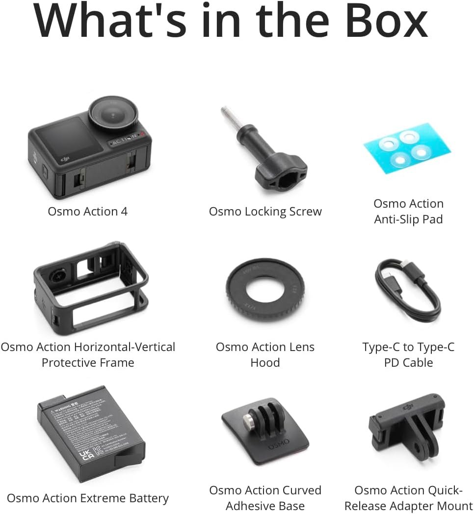 DJI Osmo Action 4 Standard Combo, Waterproof Action Camera Vlogging Camera | 1/1.3" Sensor, 4K/120fps Video, Stunning Low-Light Imaging, 10-bit & D-Log M Color Performance, Long-Lasting 160 Mins - Image 8