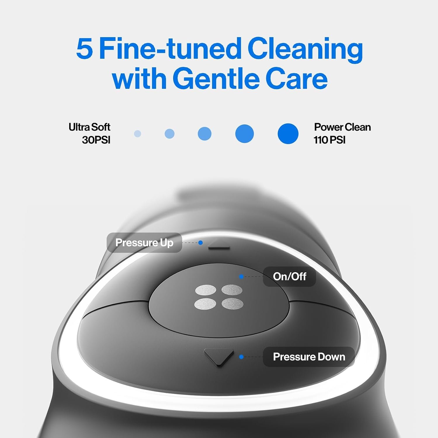 usmile C30 Cordless Water Flosser, 300ml Tank, 5 Modes, IPX7, Black | S-Shaped Nozzle, USB-C Rechargeable Portable Oral Irrigator for Braces, Sensitive Gums, Teeth Cleaner, Home & Travel - Image 2