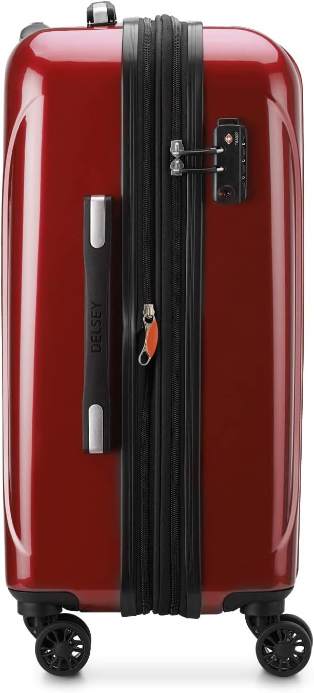 DELSEY PARIS Helium Aero Hardside Expandable Luggage with Spinner Wheels, Brick Red, Carry-On Plus 21 Inch - Image 6