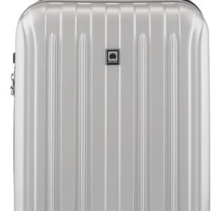 DELSEY PARIS Titanium Hardside Expandable Luggage with Spinner Wheels Carry-On Luggage, Silver, Carry-On 21 Inch