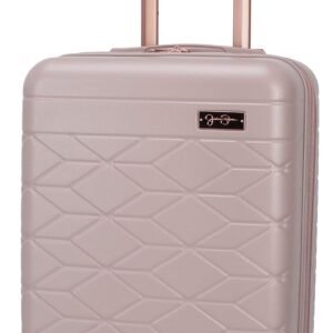 Jessica Simpson Aris 20" Expandable 8-Wheel Spinner Carry On Luggage Suitcase, Adobe Rose