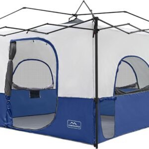Camping Inner Tent for Pop Up Canopy–Vented Roof(Top & Frame NOT Included) | Converts 10'x10' Straight Leg Canopy into Camping Tent–Fully Vented Roof
