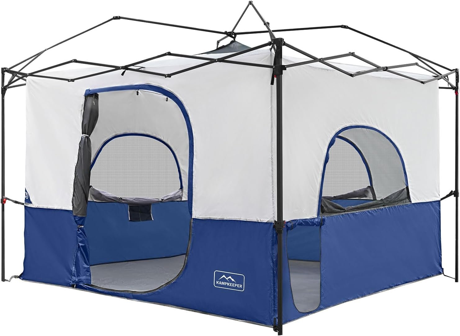 Camping Inner Tent for Pop Up Canopy–Vented Roof(Top & Frame NOT Included) | Converts 10'x10' Straight Leg Canopy into Camping Tent–Fully Vented Roof