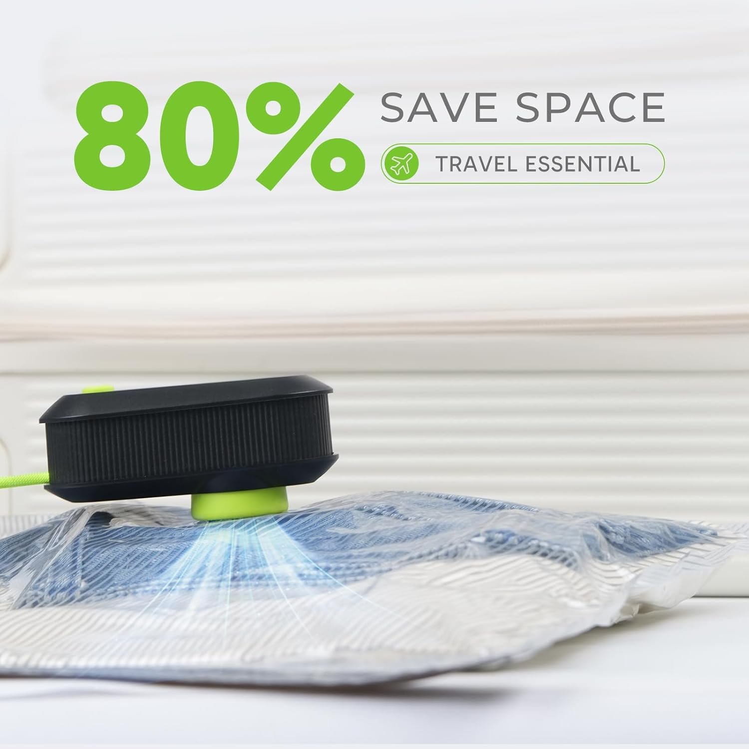 Vacbird Travel Vacuum Bags with USB Electric Pump, 14 Pack Vacuum Bags for Travel, Compression Vacuum Packing Bags for Luggage & Suitcase, Space Saving Travel Bags for Clothes and Clothing,Carry-On | Reusable Packing Bags,Leak-Proof,Saves 80%,Ideal For Carry-On Luggage & Suitcase Clothes Packing, Travel & Home - Image 2