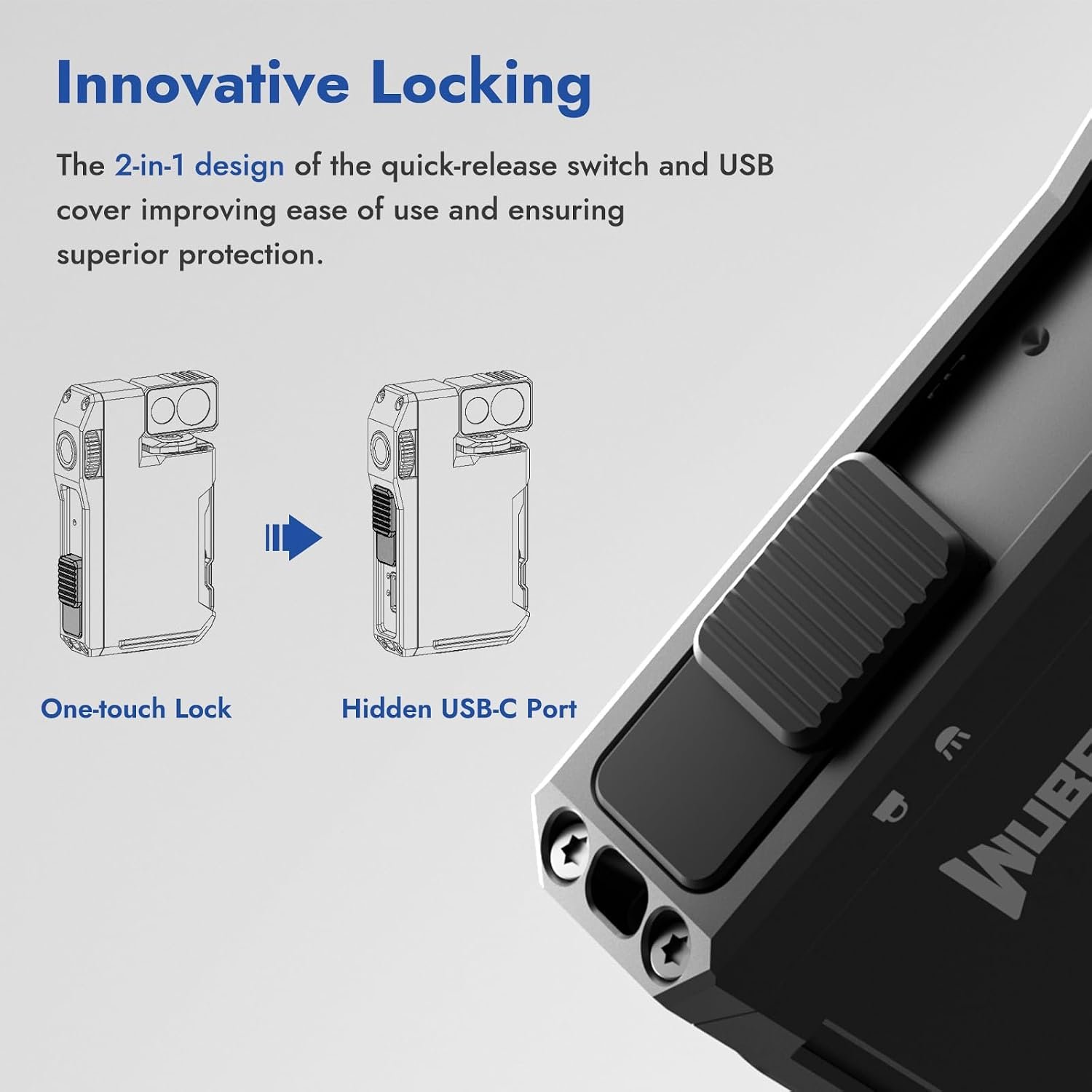 WUBEN G5 Rechargeable EDC Flashlight, Mini Flat Bright Pocket Flashlight | 400 Lumens Dual Light Source LED Flashlight with RGB, Powerful Magnetic Small Keychain Light for Home, Camping, Emergencies - Image 7