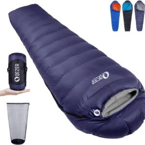 Down Mummy Sleeping Bag for Adults, 600 Fill Power Backpacking | 0°F 10°F 15°F 20°F,Cold and Warm Weather Use, Down, Lightweight Compact Carry, Camping Hiking Backpacking