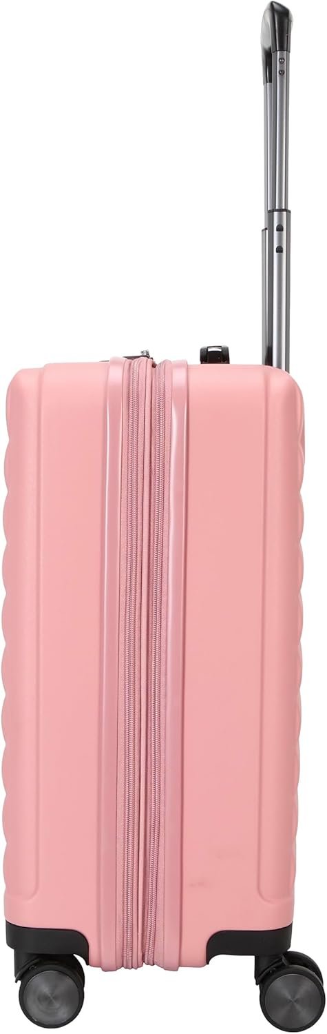 TRIPS EON 20-Inch Carry-On Lightweight Durable Hardside 8-Wheel Spinner Cabin Size Luggage, Ash Rose - Image 3