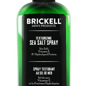 Brickell Men's Texturizing Sea Salt Spray for Men, Alcohol-Free, Lifts & Texturizes Hair for a Beach or Surfer Hair Style, With Sea Salt, Vitamin E & Hydrolyzed Protein, 6 Ounce