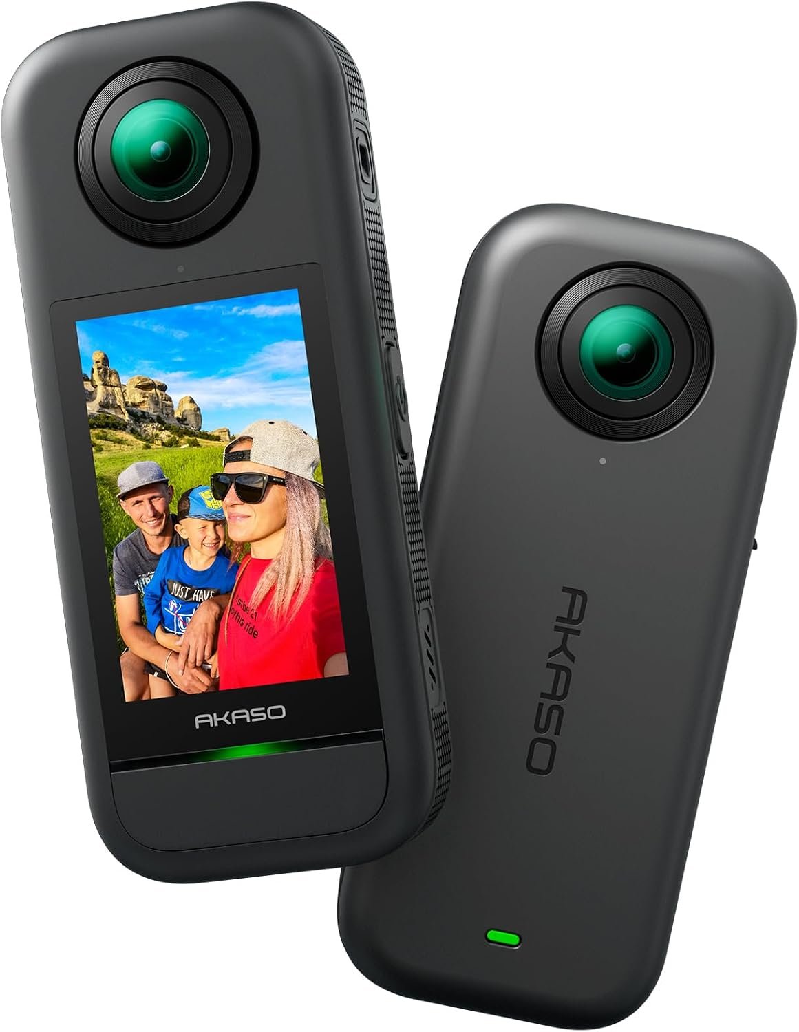 AKASO 360 Action Camera - 5.7K 360 Video with 1/2" 48MP Sensors, 72MP 360 Photo, 360-SuperSmooth, Invisible Selfie Stick Effect, 360° Horizon Lock, AI Tracking Standard Combo