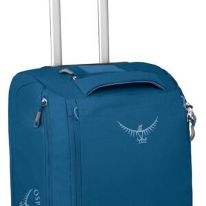 Osprey Daylite 40L Wheeled Carry On Collapsible Travel Duffel Bag, Lightweight Rolling Suitcase, Night Shift Blue