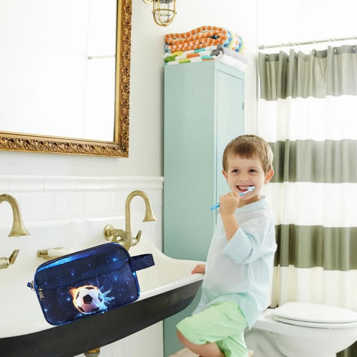 Travel Toiletry Bag for Kids Cute Toiletry Bags for Girls Boys Waterproof for Toiletries Accessories Bathroom Stuff - Image 5