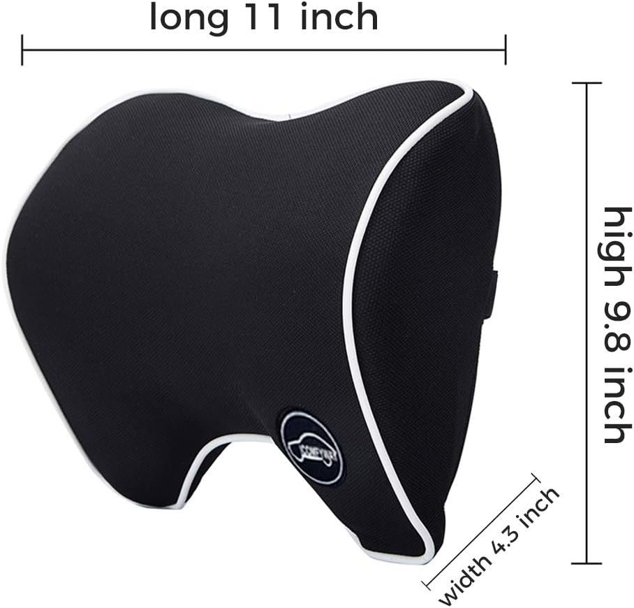 Car Neck Pillow for Car Driving, Car Seat Neck Rest Support for Car Pillow | Ergonomic Design For Driving or Sleeping with Adjustable Strap, Neck Pain Relief With Soft Memory Foam & Breathable Material - Image 4