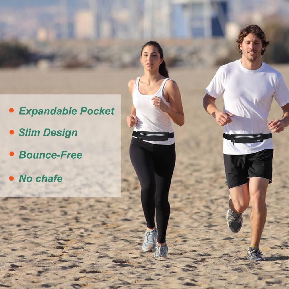 U·LANARO Slim Running Belt Fanny Pack Running Phone Holder Waist Band Pouch | Fits ALL Phones, Marathon Sport Workout Exercise Fitness, Money Belt, Expandable Pocket, Runners Gear Accessories, Men Women - Image 7