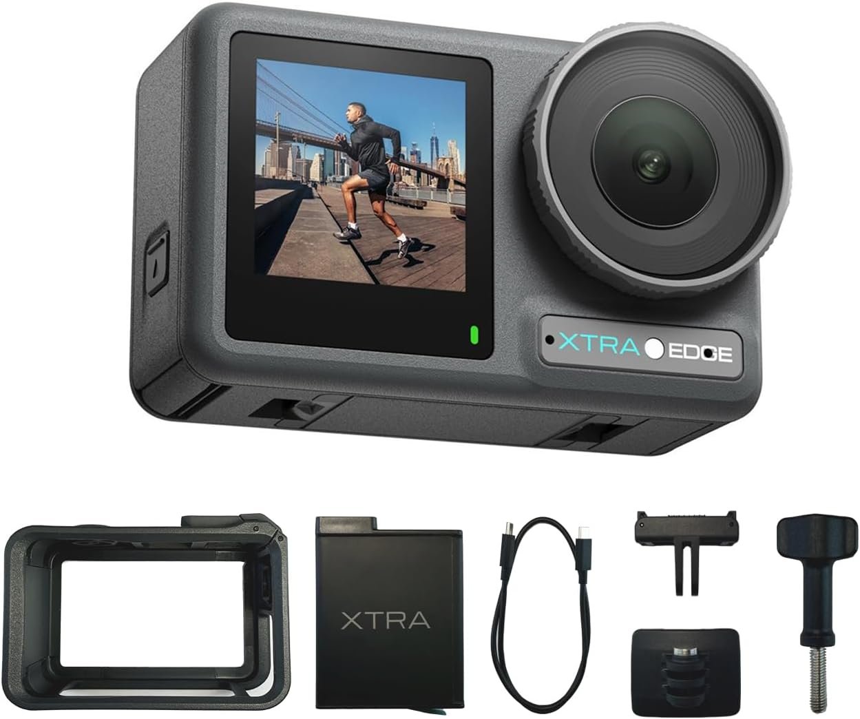 Action Camera, 1/1.3" Sensor & 4K Cinematic Video, Hyper Stabilization, Waterproof Camera to 52 Ft, 3-Hour Battery, Universal Quick Mount, Vlogging Camera for Adventure Photography