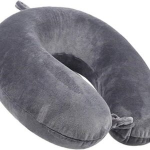 GDEOUP Travel Pillow 100% Pure Comfortable U Shape Memory Foam Pillows Neck and Head Support Portable Travel Neck Pillow Suitable for Planes Airplane for Traveling,Train,Self-Drivingng Car,(Grey)