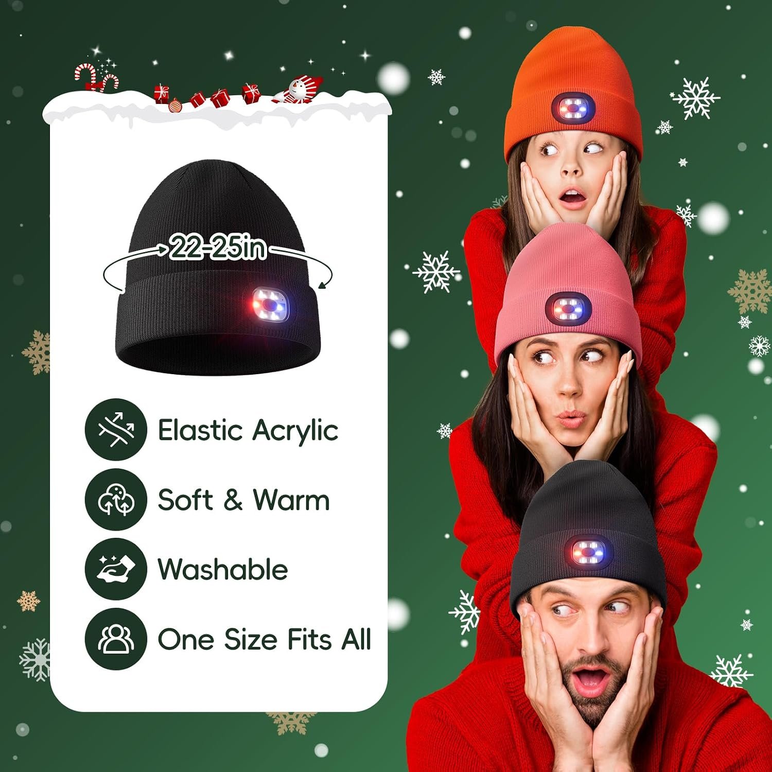 Unisex Beanie with The Light, Gifts for Men Women Husband Him - Image 4