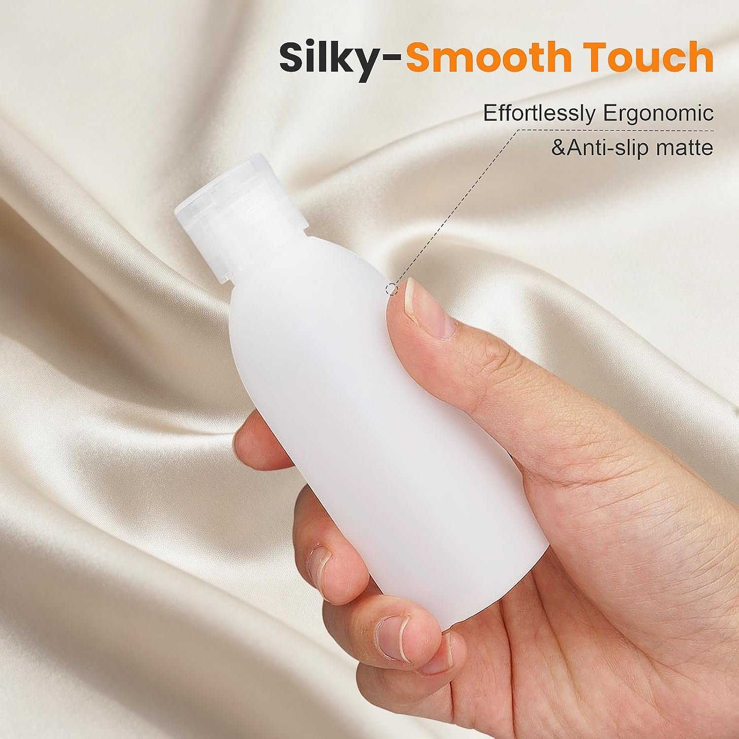 Cosywell Travel Bottles for Toiletries 9PCS 3.4oz White Shampoo Bottles | TSA Approved Travel Size Containers, 2oz Spary Bottle, Leakproof, 0.35oz Plastic Cream Jars, and a Toiletry Bag - Image 3