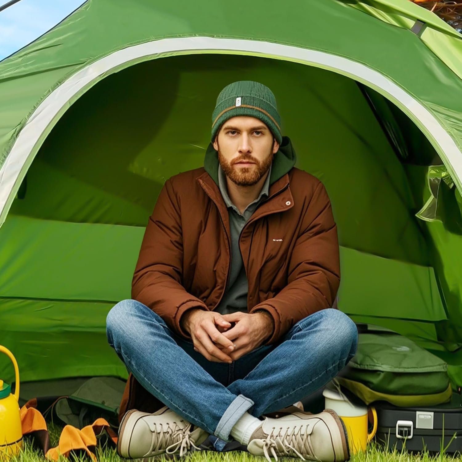 Clostnature Waterproof Camping Tent for 2 Person, 4 Person, Easy Setup Tent | 190T Polyester, PU2000, Lightweight, Durable, Compact, Freestanding, Great Ventilation, Small Tent for Outdoor, Kids, Scouts - Image 8