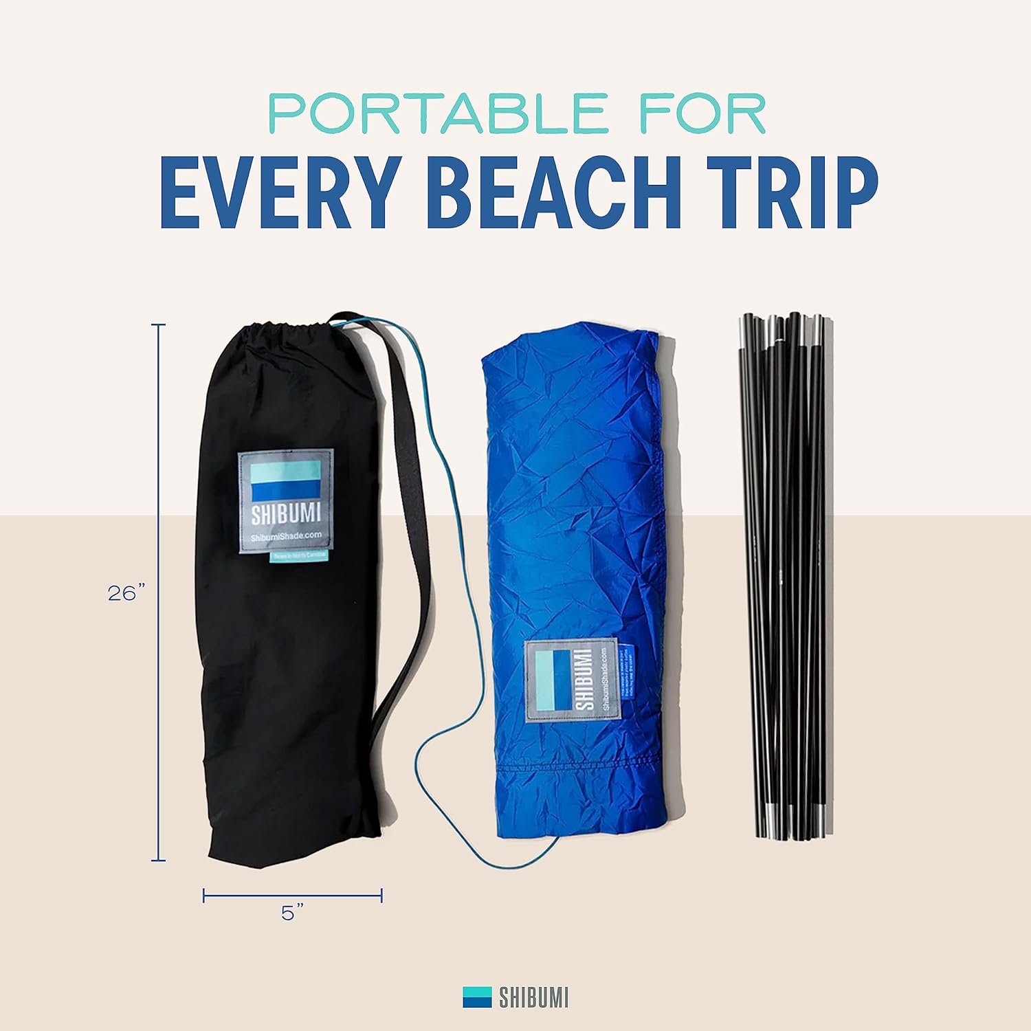 Shibumi Shade (Previous Generation) - World's Best Beach Shade. The Original Wind Powered® Beach Shade. Lightweight, Easy to Set up and Great for Groups up to 8 People - Image 6