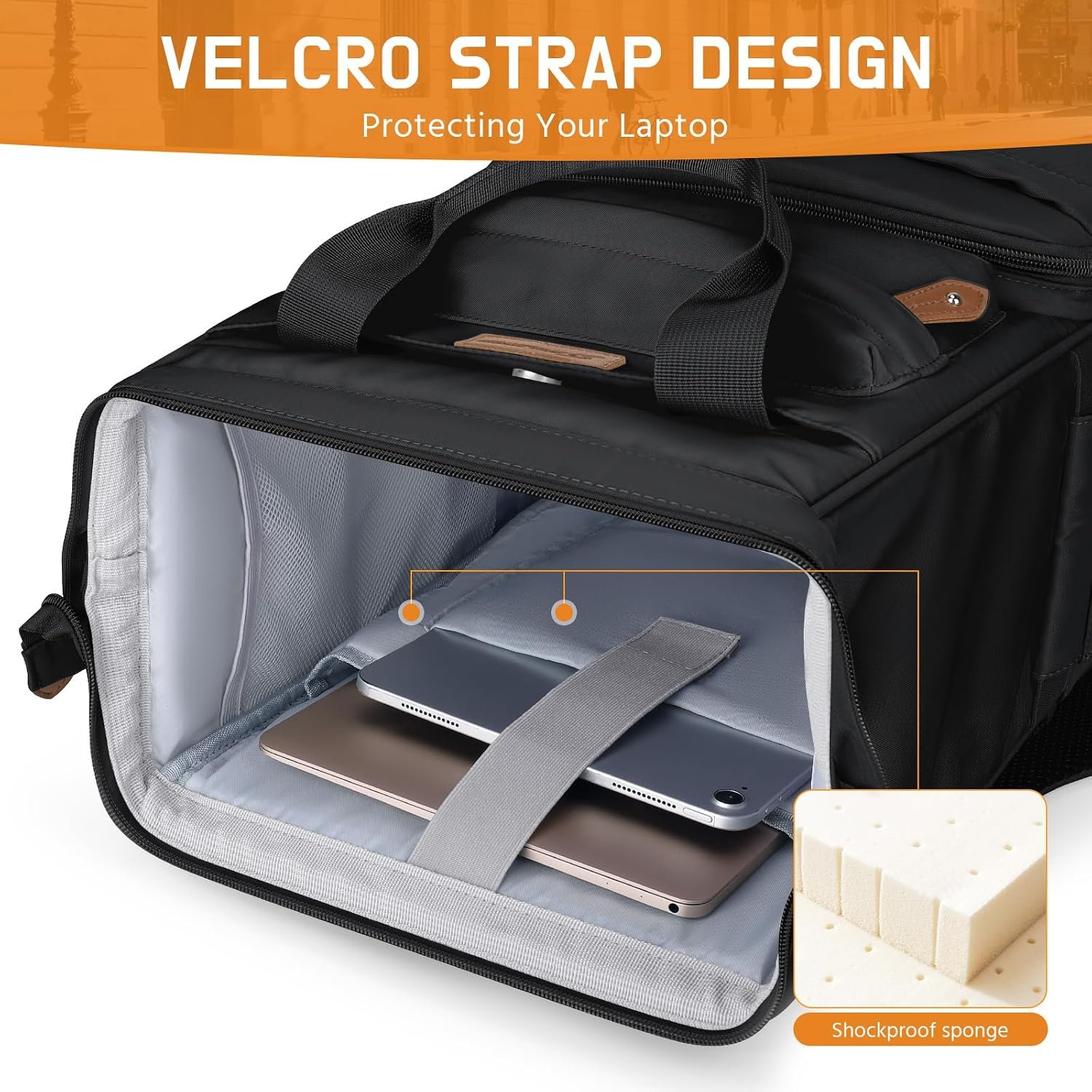Maelstrom Laptop Backpack for Women Men, 15.6-17.3" Waterproof Travel Bag | Anti-theft Design, Lightweight, Luggage Strap, Device Protection, Breathable,Multi-Pockets, Perfect for Work/Business/School - Image 5