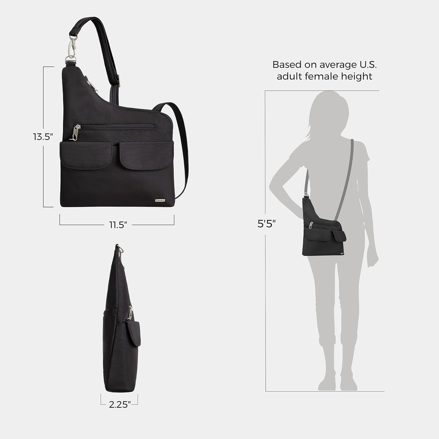 Travelon Anti-Theft Classic Crossbody Bag - Image 4
