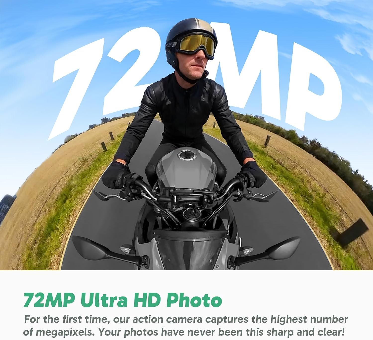 AKASO 360 Action Camera Motorcycle Combo- 5.7K 360 Video with 1/2" 48MP Sensors, 72MP 360 Photo, 360-SuperSmooth, Invisible Selfie Stick, 360° Horizon Lock, AI Tracking - Image 5