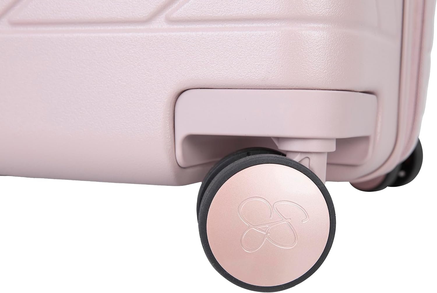 Jessica Simpson Aris 20" Expandable 8-Wheel Spinner Carry On Luggage Suitcase, Adobe Rose - Image 3