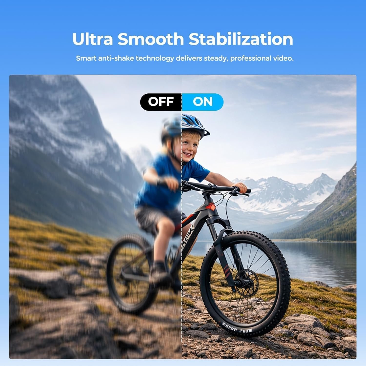 POV Camera 4K with WiFi, Body Mount Camera with 64GB Card, Charger Case, EIS Stabilization, Magnetic Mount, 150° Wide Angle Mini Action Camera Helmet Cam or Outdoor Sports Cycling Motorcycle Vlog - Image 3