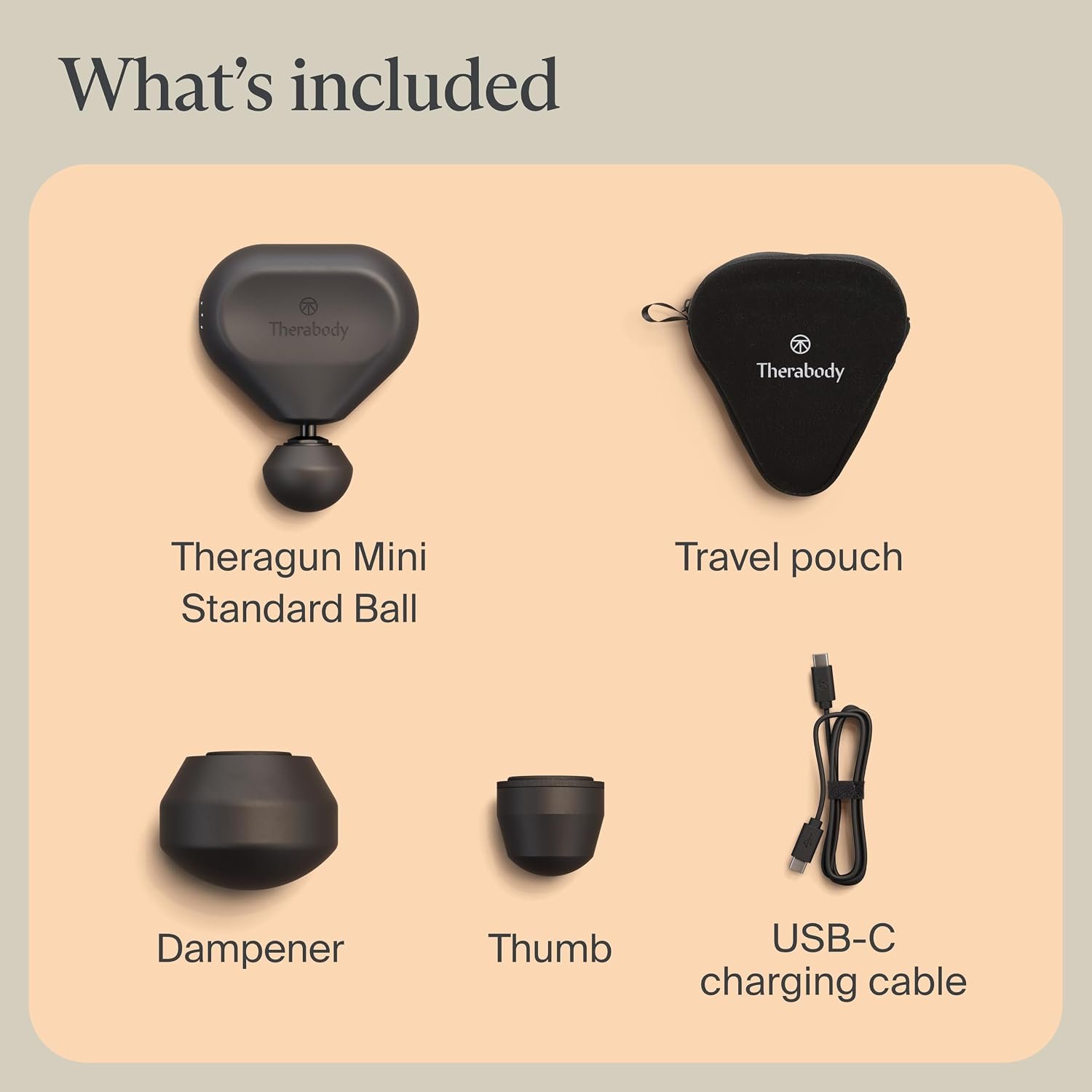 TheraGun Therabody Mini 3rd Gen Massage Gun | Travel Essential, Black | Ultra-Portable Percussion Massager for Recovery Anywhere | Bluetooth, 3-Speed, 1-Button Control, Muscle & Tension Relief - Image 9