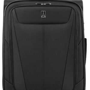 Travelpro Maxlite 5 Softside Checked Luggage Spinner, Black, 25-Inch | Medium Checked Suitcase, Expandable With 4 Wheels, Lightweight & Versatile Travel Design, Men & Women