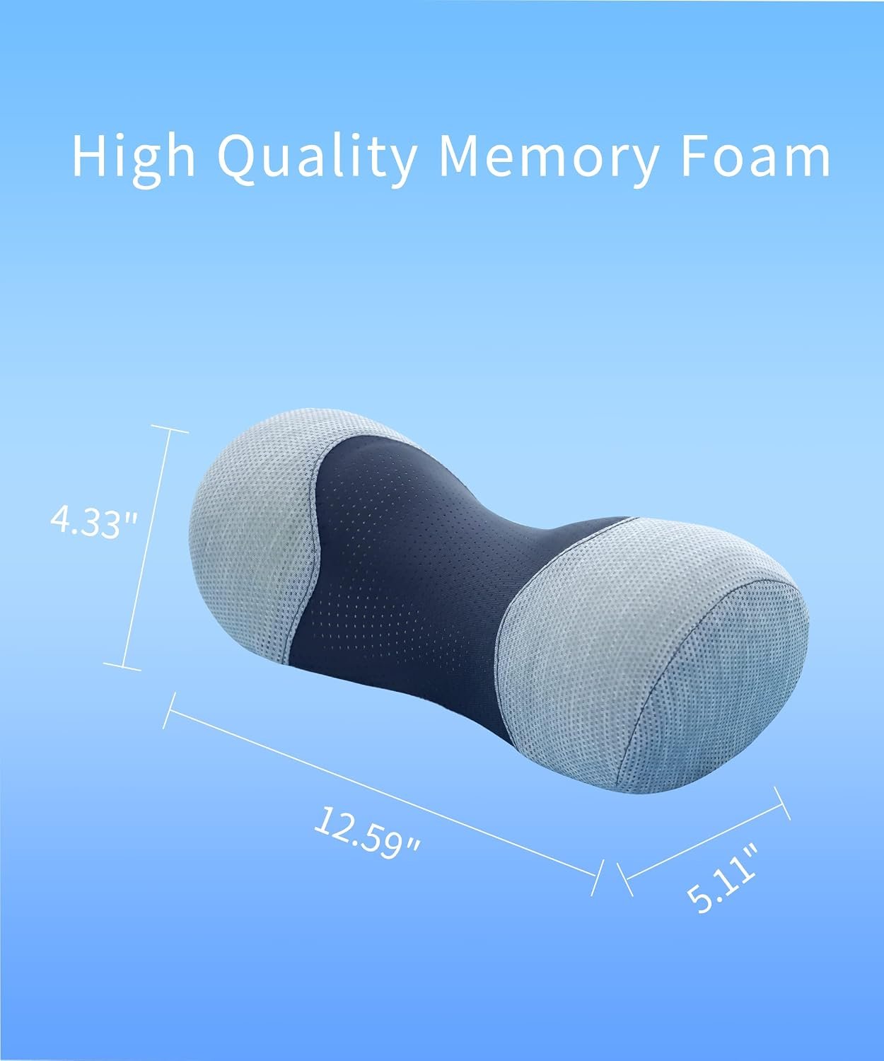 Bespilow Small Neck Roll Pillow for Sleeping, Neck Pillows for Pain Relief | Travel Cervical Support Pillow for Bed Sleep, Round Contour Memory Foam Bolster for Back Sleepers, Breathable Cover, Odorless - Image 7