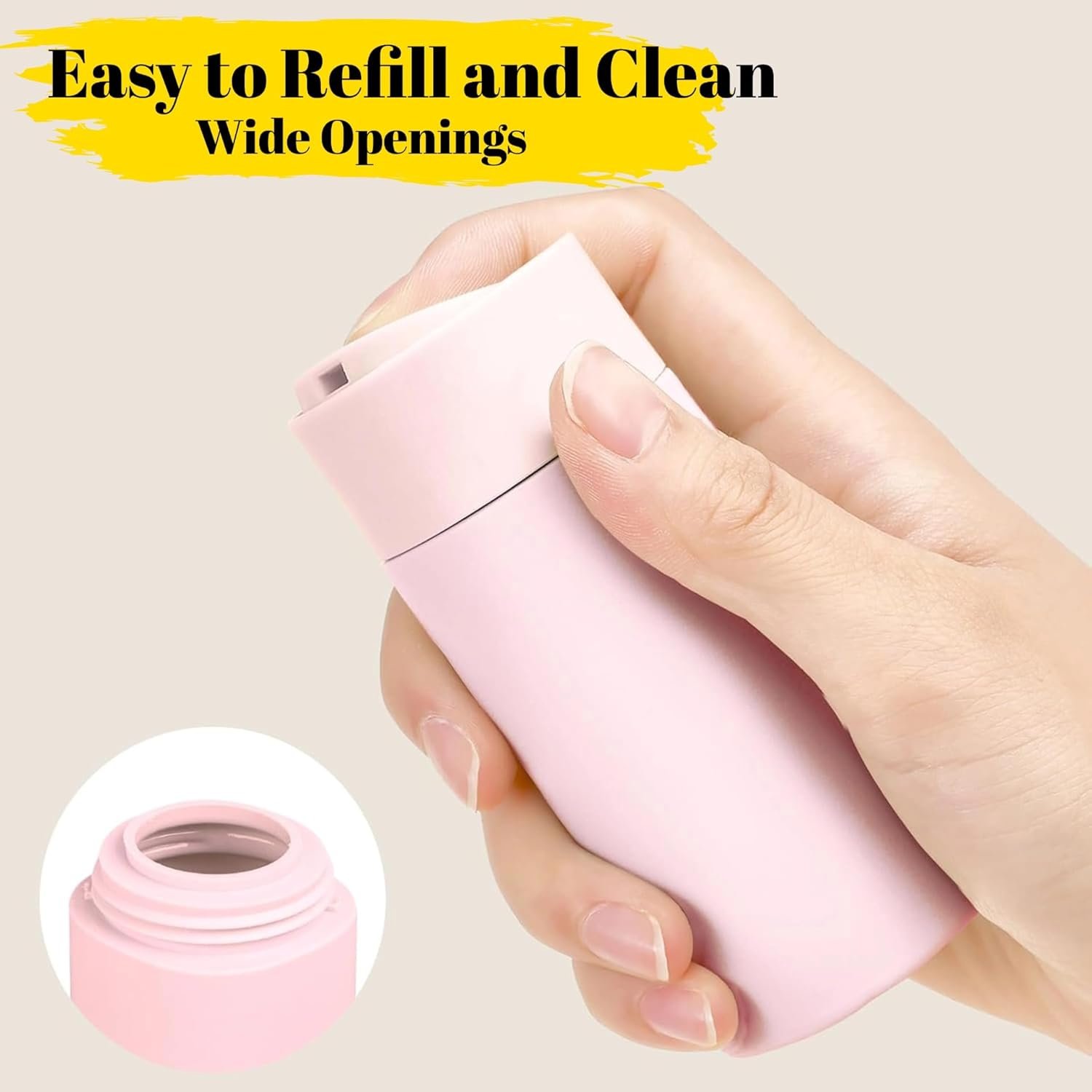 5pcs Travel Cream Dispenser Bottles Set Travel Bottles Toiletry Containers Set, TSA Approved, Travel Essentials - Image 5