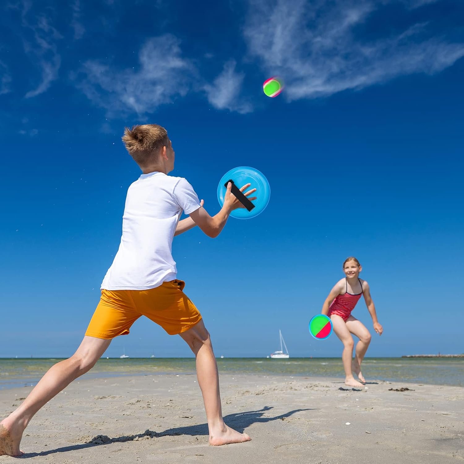 Toss and Catch Ball Game Outdoor Toys for Kids Yard Games Beach Toys Outside Games for 3 4 5 6 7 8 9 10 Year Old Boys Girls (Upgraded) | Beach Pool Outside Yard Camping Games for Kids & Family, 3 4 5 6 7 8 9 10 11 12+ Year Old Boys Toys Birthday & Holiday Gifts - Image 3