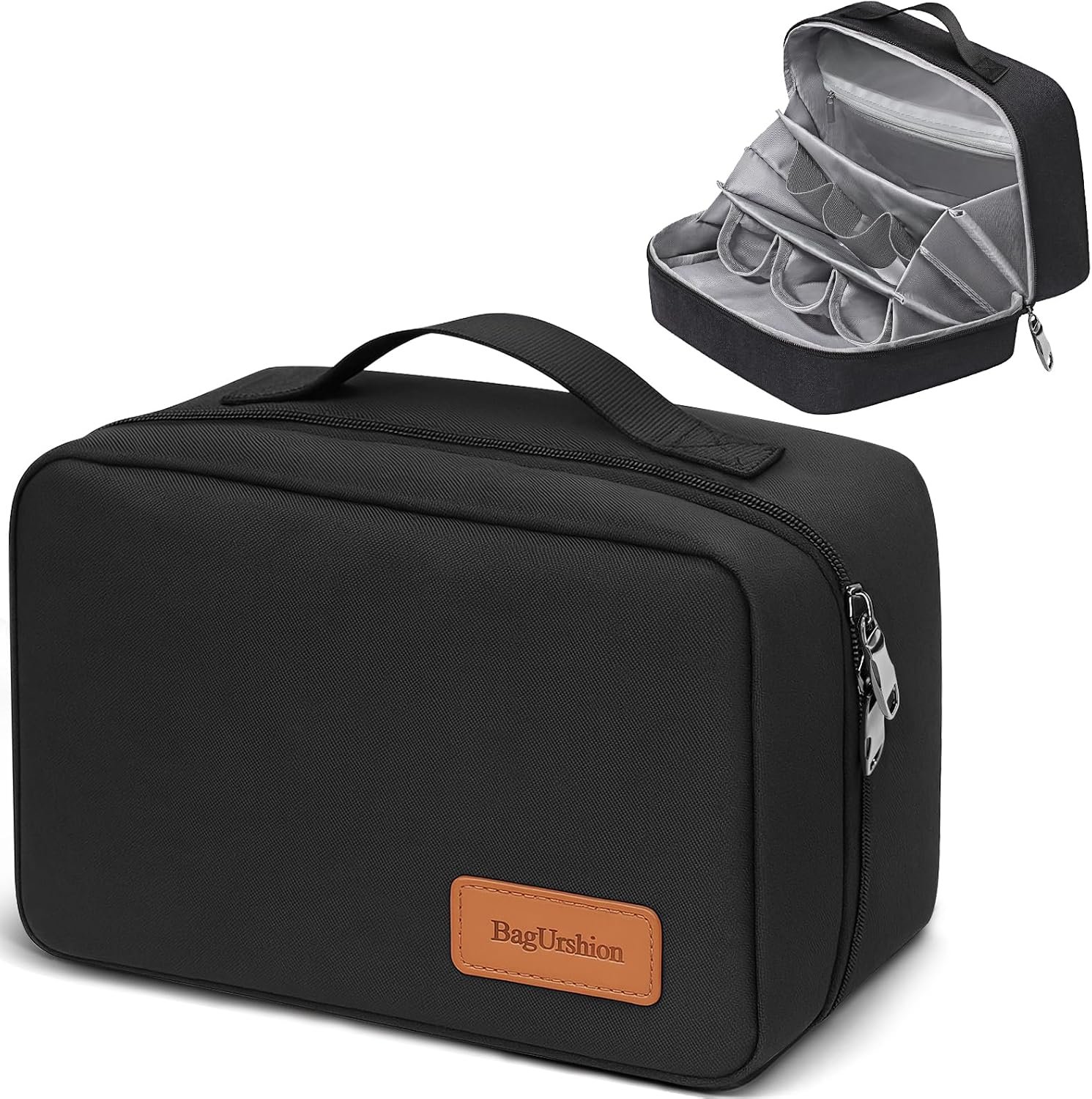 Toiletry Bag for Men,Mens Travel Toiletry Bag Organizer | Men's Travel Essential,Water Resistant Shaving Travel Bag for Toiletries Accessories,Mens Toiletries Travel Bag Hanging-Black
