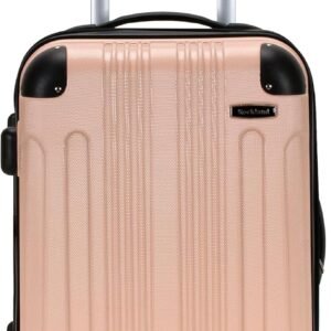 Rockland London Hardside Spinner Wheel Luggage, Champagne, Carry-On 20-Inch, 22"X13. 5"x10" (with wheels)