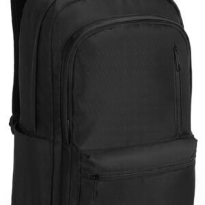 Laptop Backpack for Men & Women 15.6 Inch Office Anti Theft, Black | Small Work Backpack Water Resistant with Luggage Strap Theft Proof Sleek Backpack Oxford Material for Commute, Work, Travel