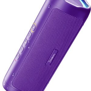 Bluetooth Speaker, 20W HD Sound, Portable Wireless, IPX5 Waterproof, Up to 24H Playtime, TWS Pairing, for Home/Party/Outdoor/Camping/Beach Essentials, Electronic Gadgets, Birthday Gift (Purple)